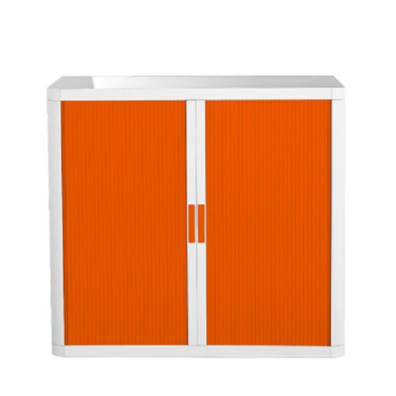 2012348131481-Armoire basse à rideaux EASY OFFICE - 110 x 104 x 41,5 cm - Corps blanc, gris ou anthracite à ch-P_79380370_1-0