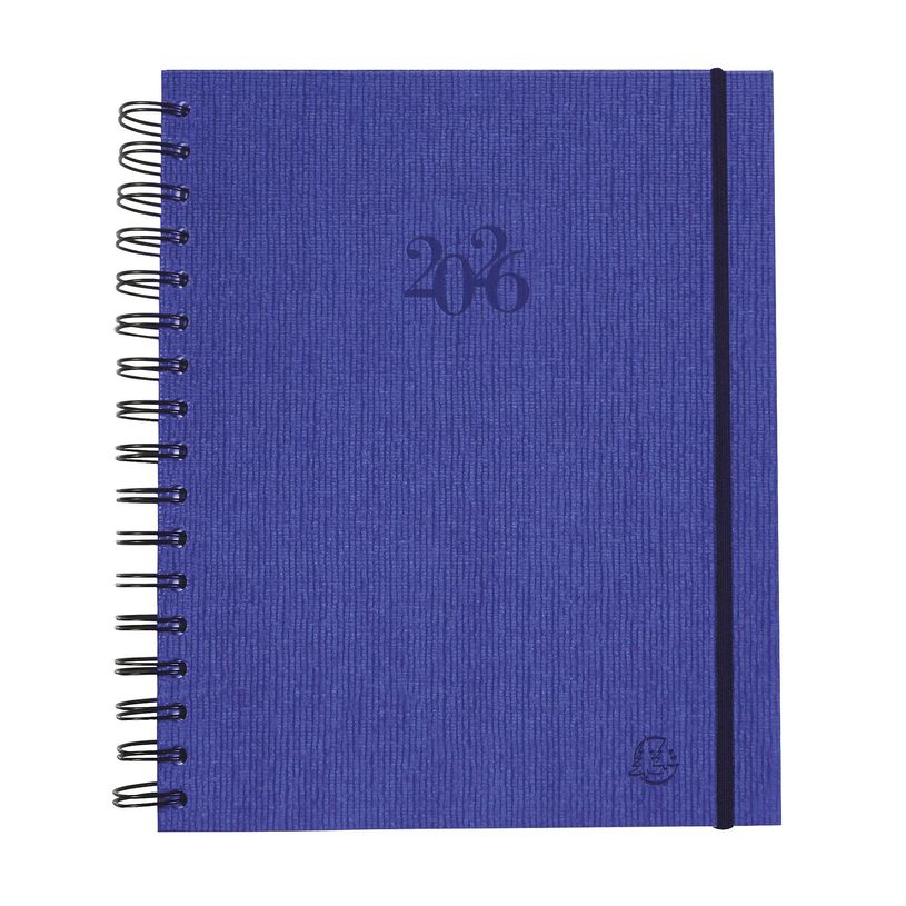 3660942010771-Agenda spiralé Napura La Journée Planifiée 22W - 1 jour par page - 18,5 x 22,5 cm - disponible dans différentes cou--0