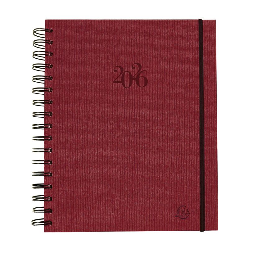 3660942010771-Agenda spiralé Napura La Journée Planifiée 22W - 1 jour par page - 18,5 x 22,5 cm - disponible dans différentes cou--1