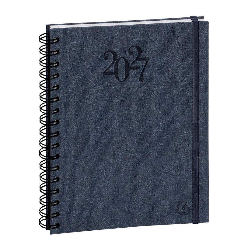 3660942010771-Agenda de bureau spiralé Napura La Journée Planifiée 22S - 1 jour par page - 18,5 x 22,5 cm - disponible dans différentes cou--0