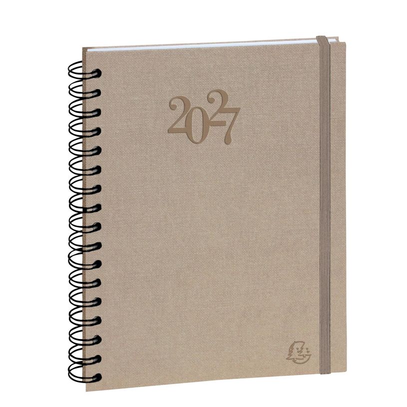 3660942010771-Agenda de bureau spiralé Napura La Journée Planifiée 22S - 1 jour par page - 18,5 x 22,5 cm - disponible dans différentes cou--1