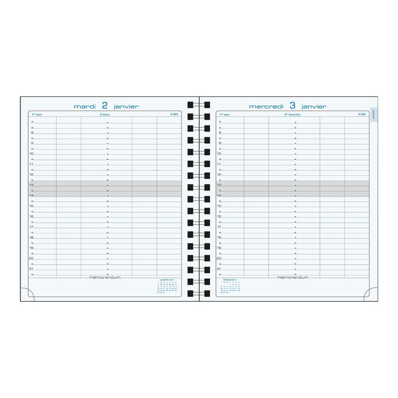 3660942010771-Agenda de bureau spiralé Napura La Journée Planifiée 22S - 1 jour par page - 18,5 x 22,5 cm - disponible dans diff-P_79380414_7-6