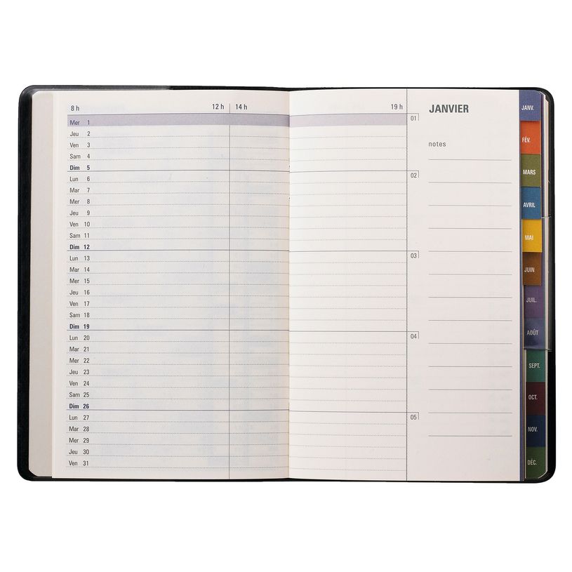 2012348135199-Agenda Color Touch - 1 mois sur 2 pages - 10 x 15 cm - disponible dans différentes couleur-P_79380464_5-2