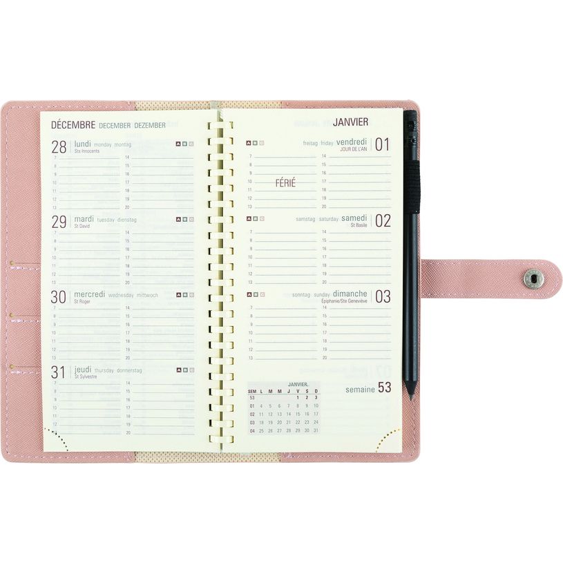 2012348135342-Agenda de poche spiralé Lady Kent - 1 semaine sur 2 pages - 9,5 x 17,5 cm - disponible dans dif-P_79380479_8-6