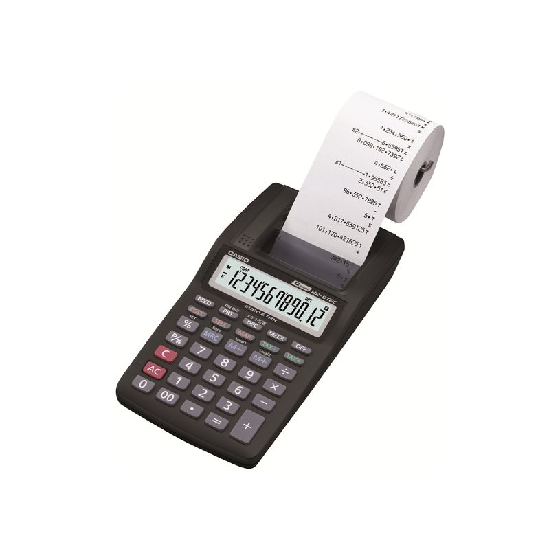 4971850174875-Casio HR-8TEC - Calculatrice avec imprimante - LCD - 12 chiffres - pile-P_79380737_1-0