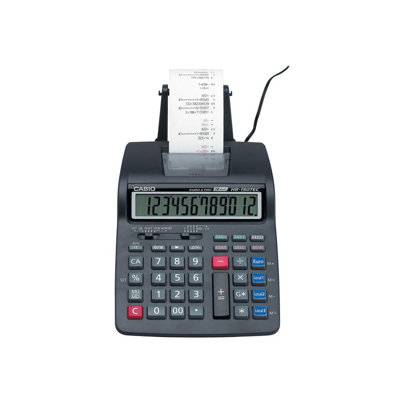 4971850174882-Casio HR- 150TEC - Calculatrice avec imprimante - LCD - 12 chiffres - sans adaptateur-P_79380738_2-1