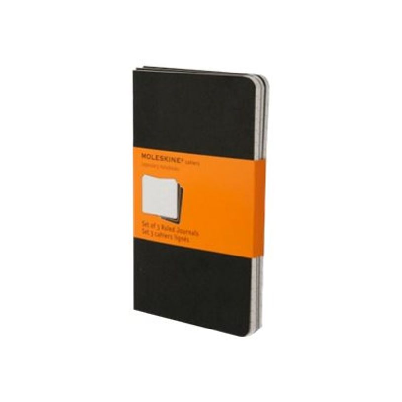 9788883704895-Moleskine Cahier Pocket - 3 journaux - 9 x 14 cm - 64 pages - ligné - noir-P_79381428_2-1