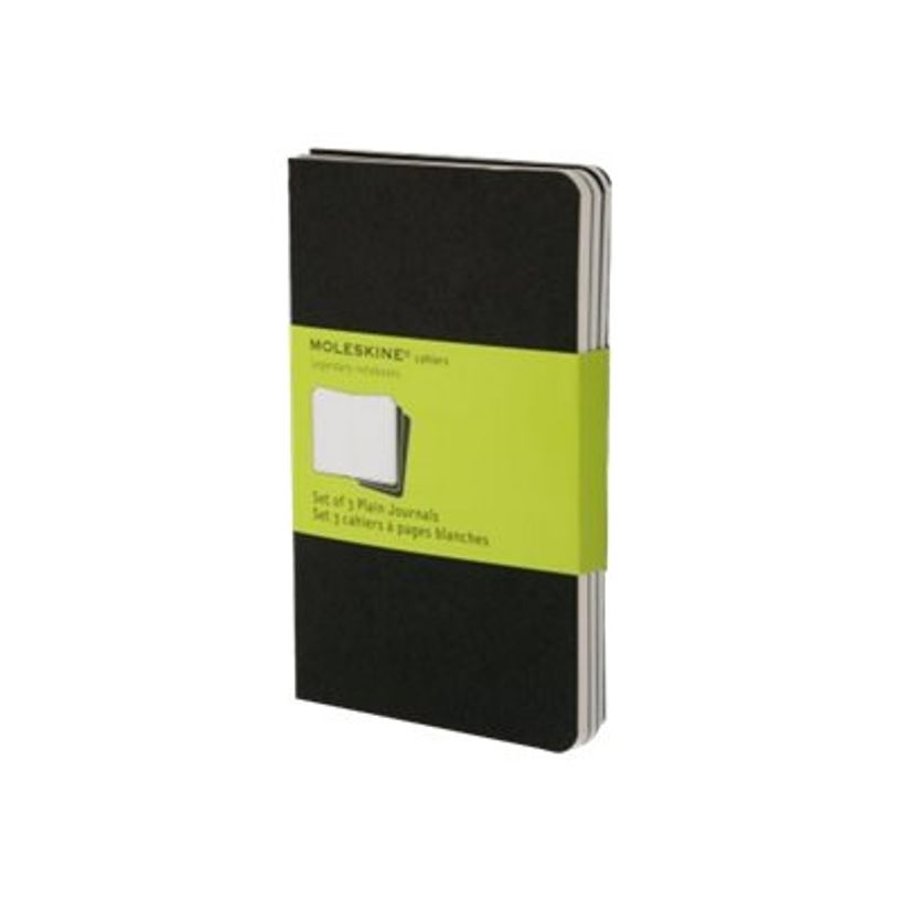 9788883704918-Moleskine Cahier Pocket - 3 journaux - 9 x 14 cm - 64 pages - uni - noir-P_79381430_2-1