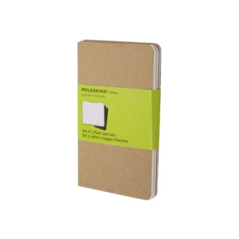 9788883704949-Moleskine Cahier Pocket - 3 journaux - 9 x 14 cm - 64 pages - uni - marron kraft-P_79381433_2-1