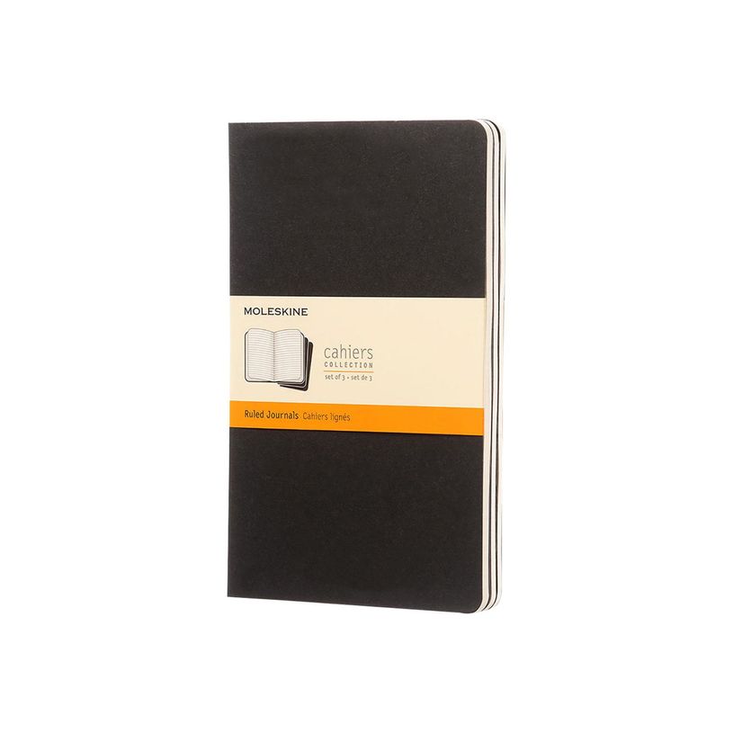 9788883704956-Moleskine Large - Cahier - 130 x 210 mm - 80 pages - ligné - noir-P_79381434_2-1