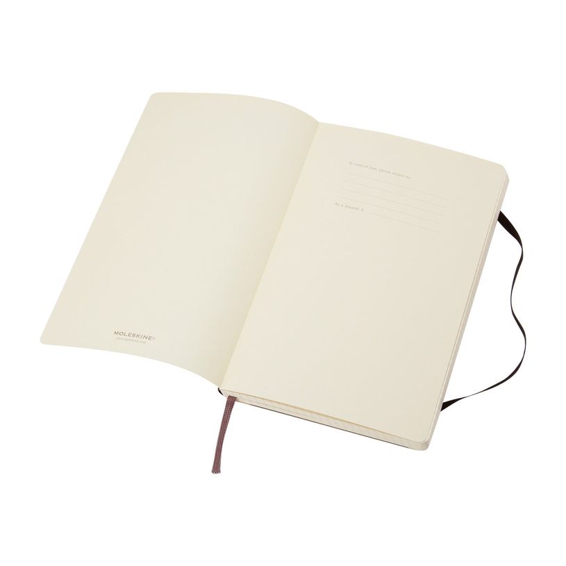 9788883707186-Moleskine Classic LARGE - Carnet - 130 x 210 mm - 192 pages - Petits carreaux - noir-P_79381441_5-3