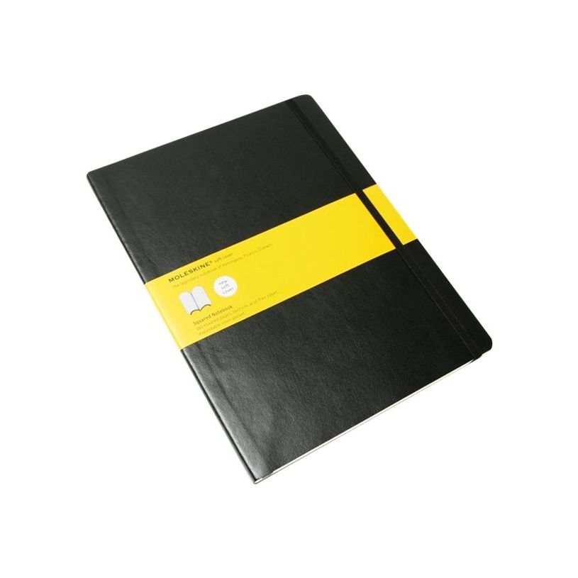 9788883707247-Moleskine Classic X- LARGE - Carnet - 190 x 250 mm - 192 pages - Petits carreaux - noir-P_79381444_1-0