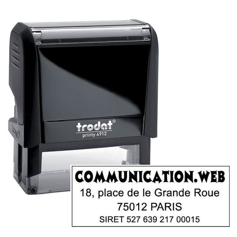 190084211758-Tampon personnalisé avec 5 lignes de texte - zone d'impression 47 x 18 mm - Trodat Printy -P_79381519_10-0