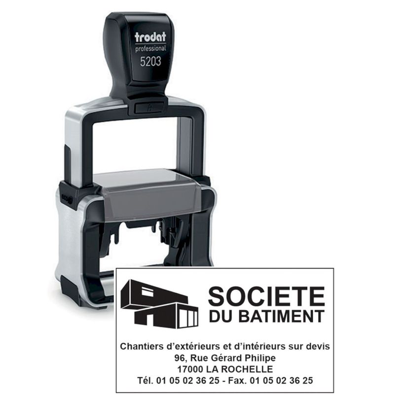 190084200745-Tampon métallique personnalisé avec 7 lignes de texte - zone d'impression 49 x 28 mm - Tro-P_79381533_8-0