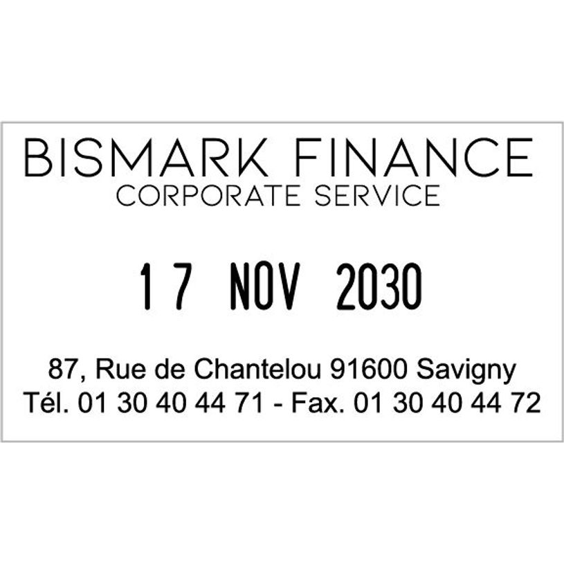 190084205047-Tampon dateur métallique + 4 lignes de texte personnalisés - zone d'impression 49 x 28 mm -P_79381538_3-3