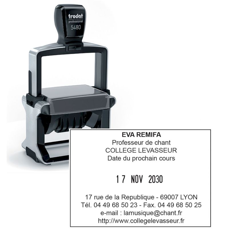 092399746683-Tampon dateur métallique + 8 lignes de texte personnalisés - zone d'impression 68 x 47 mm -P_79381540_4-0