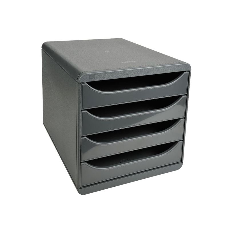 9002493423190-Exacompta BigBox - Module de classement 4 tiroirs - noir/gris anthracite-P_79381578_2-1