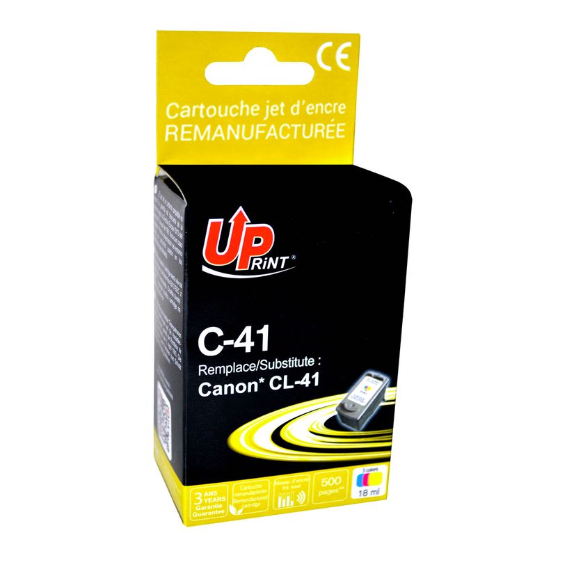 3584770880019-Cartouche remanufacturée Canon CL-41 - cyan, magenta, jaune - Uprint--0