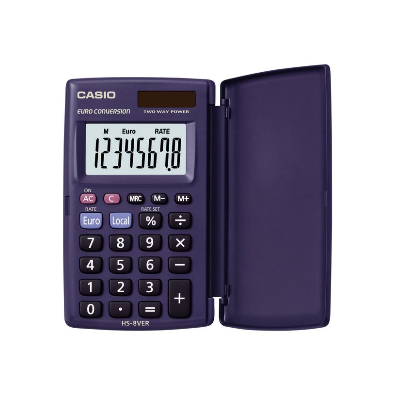 4549526613746-Calculatrice de poche Casio HS-8VER - 8 chiffres - alimentation batterie et solaire-P_79382234_1-0