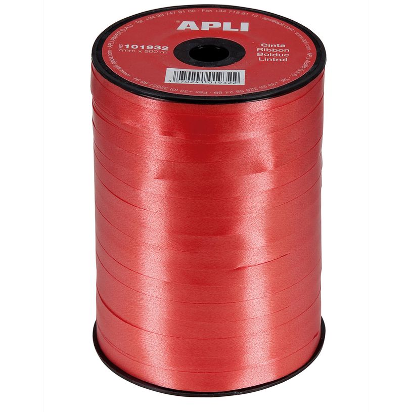 3270241019322-Apli Agipa - Bolduc lisse - ruban d'emballage 7 mm x 400 m - rouge-P_79382486_1-0
