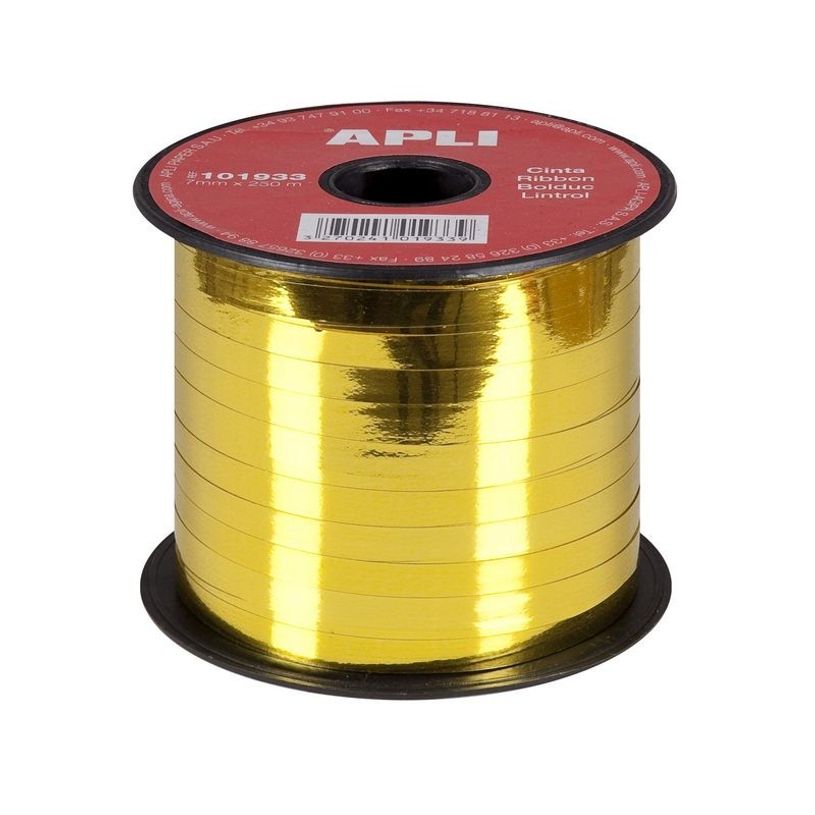 3270241019339-Apli Agipa - Bolduc métallisé - ruban d'emballage 7 mm x 250 m - or-P_79382487_1-0