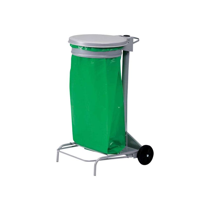 3019920573300-Rossignol by CEP - Support à pédale gris pour sacs poubelle 110L -P_79382540_1-0