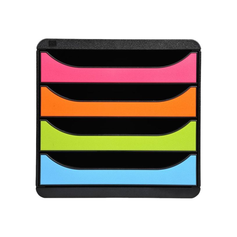 9002493423268-Exacompta BigBox - Module de classement 4 tiroirs - noir/arlequin-P_79382835_1-0