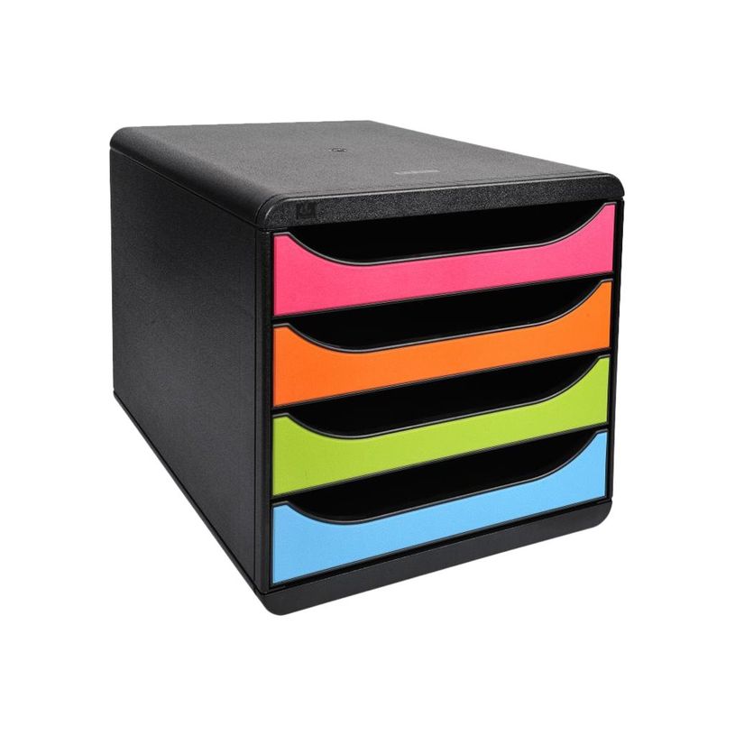 9002493423268-Exacompta BigBox - Module de classement 4 tiroirs - noir/arlequin-P_79382835_2-1