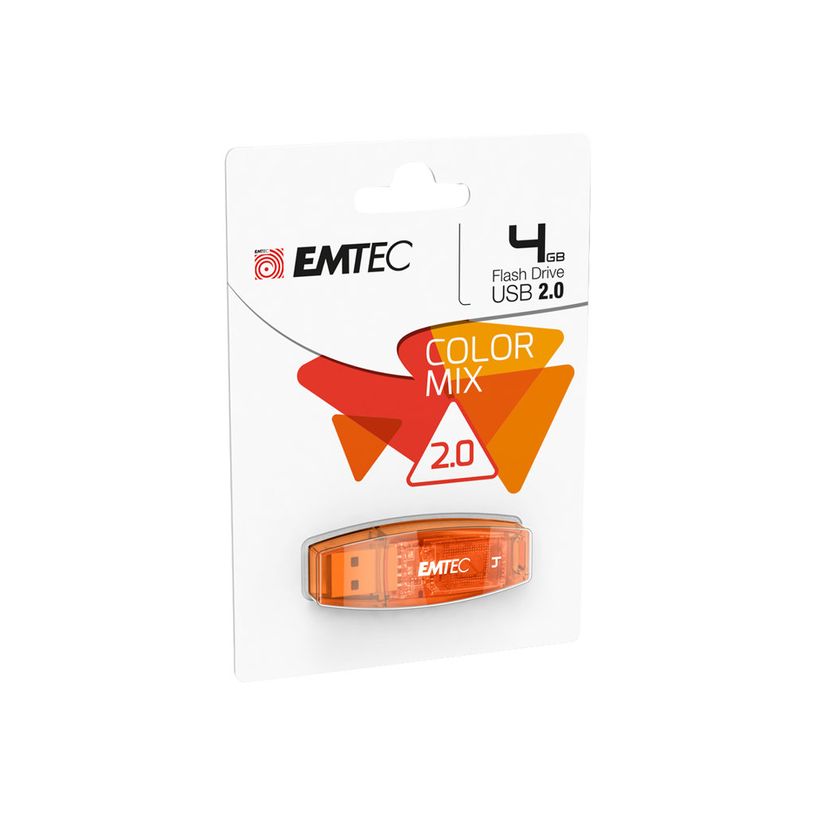 3126170110558-Emtec C410 Color Mix - clé USB 2.0 -  4 Go - orange-P_79382996_4-2