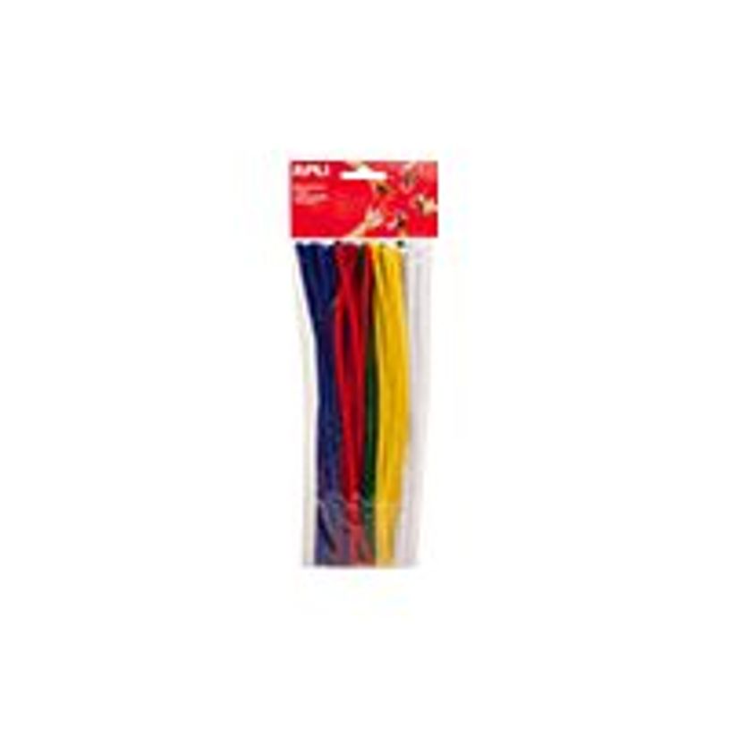 8410782130666-Apli - 50 chenilles - argent , rouge, vert foncé, bleu foncé, or-P_79383241_1-0