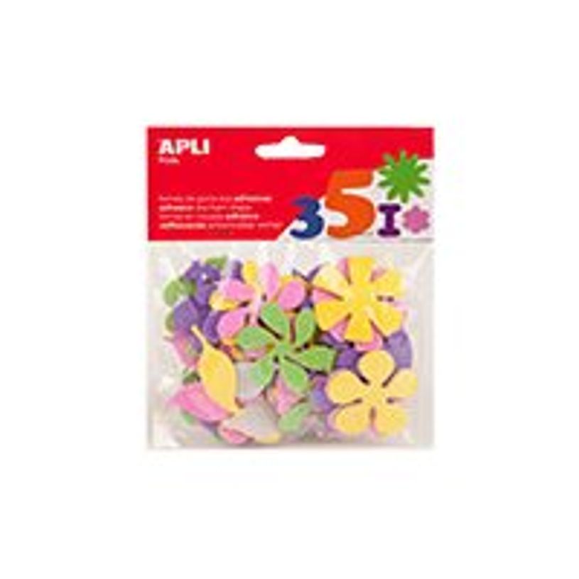 8410782130789-Apli - Sachet de gommettes en mousse - fleurs-P_79383246_1-0