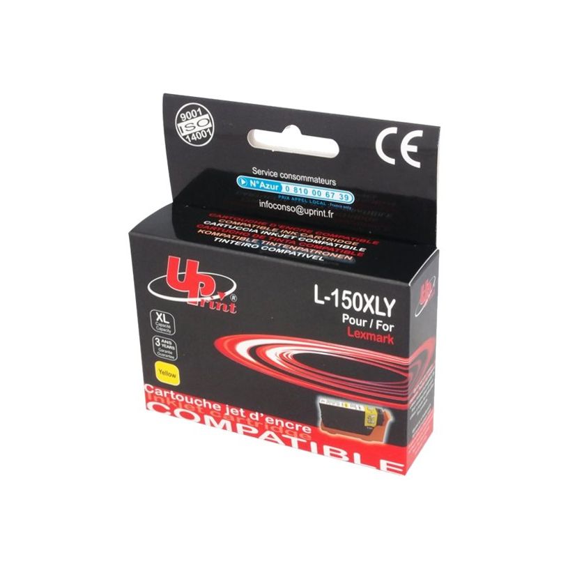 3584770882846-Cartouche compatible Lexmark 150XL - jaune - Uprint-P_79383360_1-0