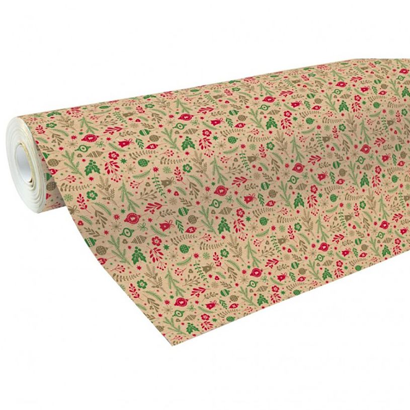 3065502014020-Clairefontaine Alliance - Papier cadeau - 70 cm x 50 m - 60 g/m² - pois fond rouge-P_79383662_1-0