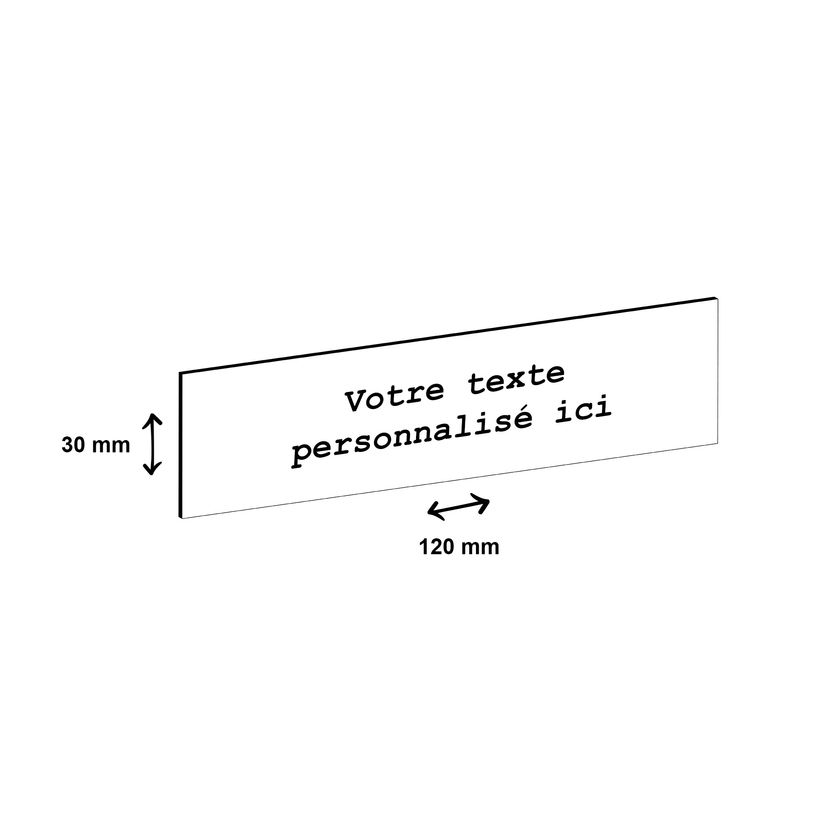 2012348177625-Plaque boîte à lettres personnalisée avec votre texte - 120 x 30 mm - blanche - adhésiv-P_79384150_1-0