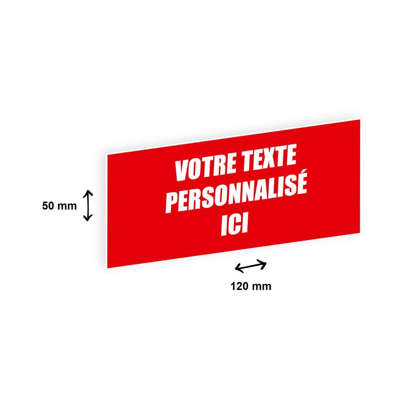 2012348177908-Plaque boîte à lettres personnalisée avec votre texte - 120 x 50 mm - rouge - adhésivé-P_79384164_1-0