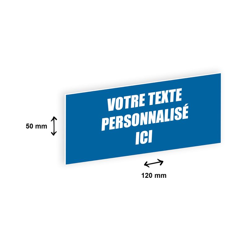 2012348177922-Plaque boîte à lettres personnalisée avec votre texte - 120 x 50 mm - bleue - adhésivé-P_79384165_1-0