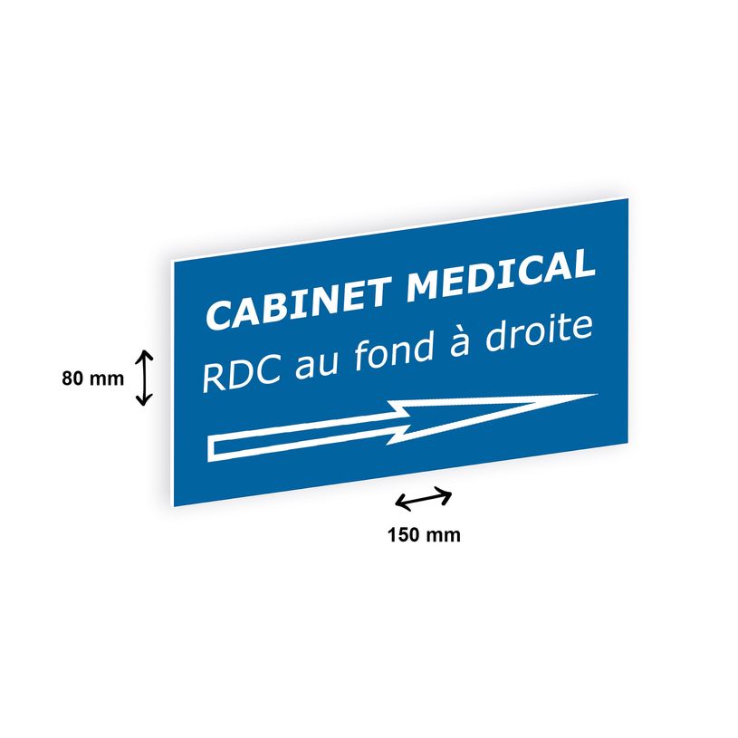 2012348178400-Plaque personnalisée avec votre texte - 150 x 80 mm - bleue - adhésivée prête à poser-P_79384189_2-1