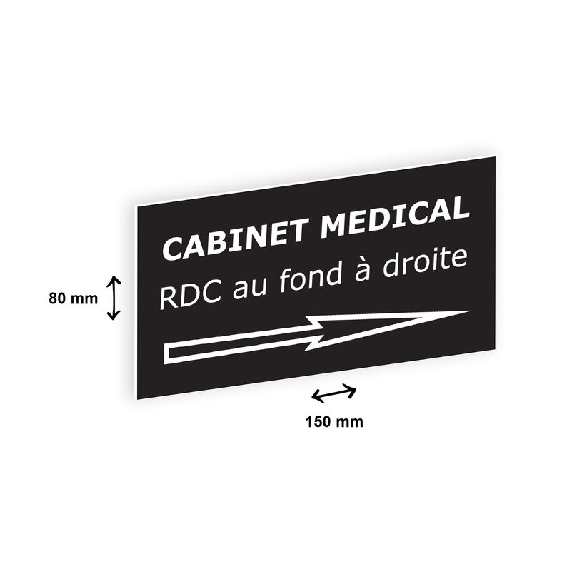 2012348178448-Plaque personnalisée avec votre texte - 150 x 80 mm - noire - adhésivée prête à poser-P_79384191_2-1