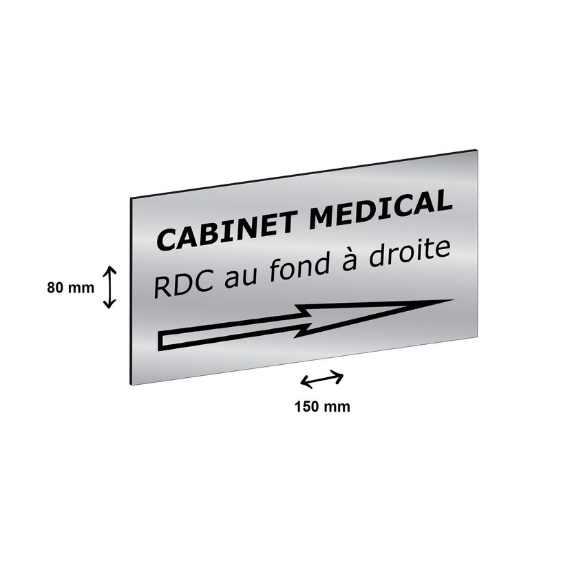 2012348178486-Plaque personnalisée avec votre texte - 150 x 80 mm - argentée - adhésivée prête à po-P_79384193_2-1