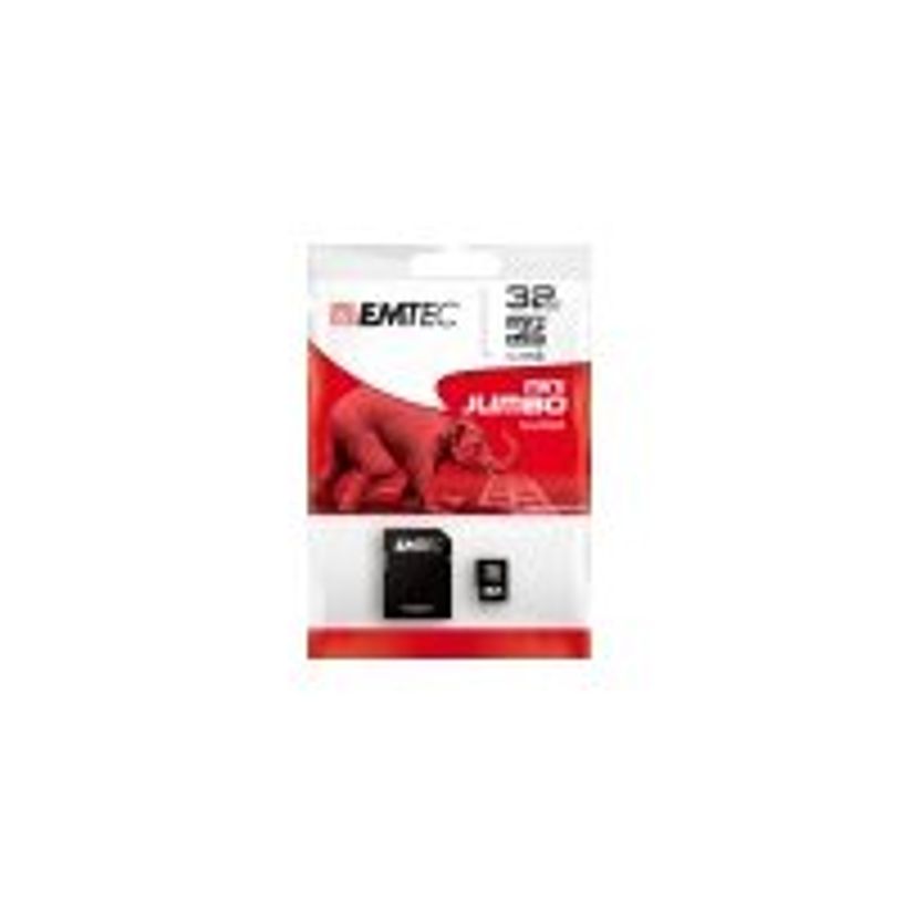 Emtec Mini Jumbo Super - Carte mémoire flash - 32 Go Pas Cher | Bureau ...