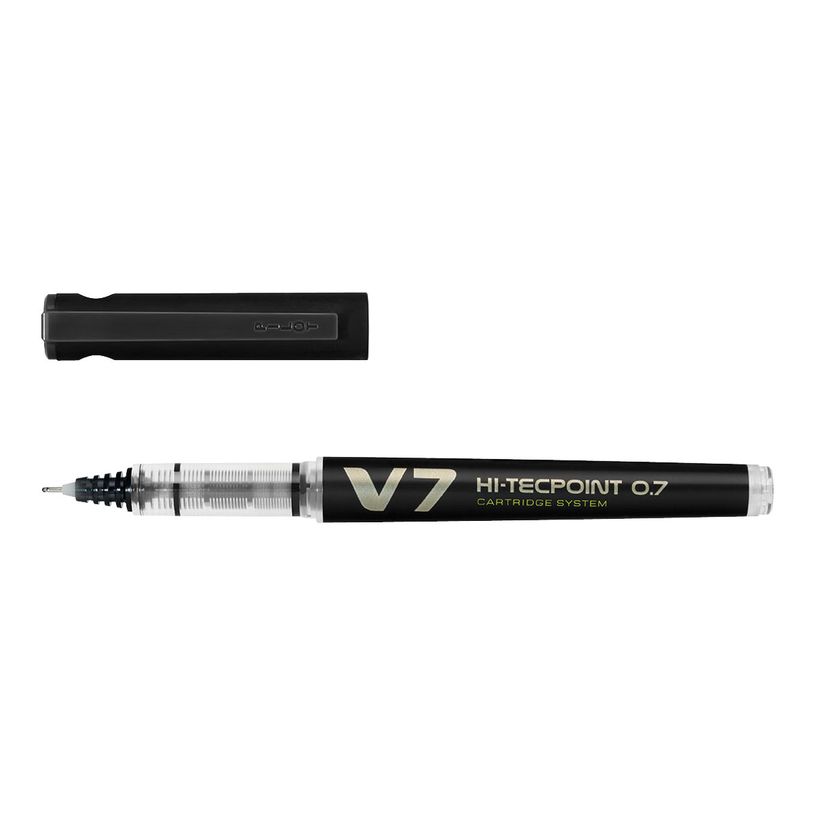 4902505442865-Pilot Hi-Tecpoint V7 - Roller rechargeable - 0,7 mm - noir-P_79384624_1-0