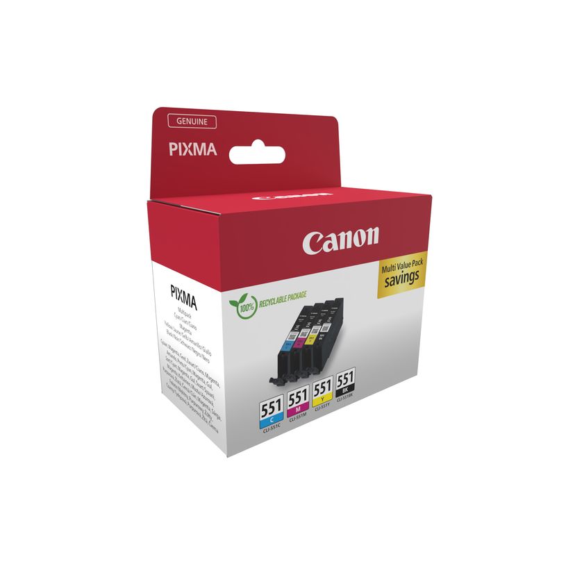 8714574679235-Canon CLI-551 - Pack de 4 - noir, cyan, magenta, jaune - cartouche d'encre originale-P_79384943_1-0