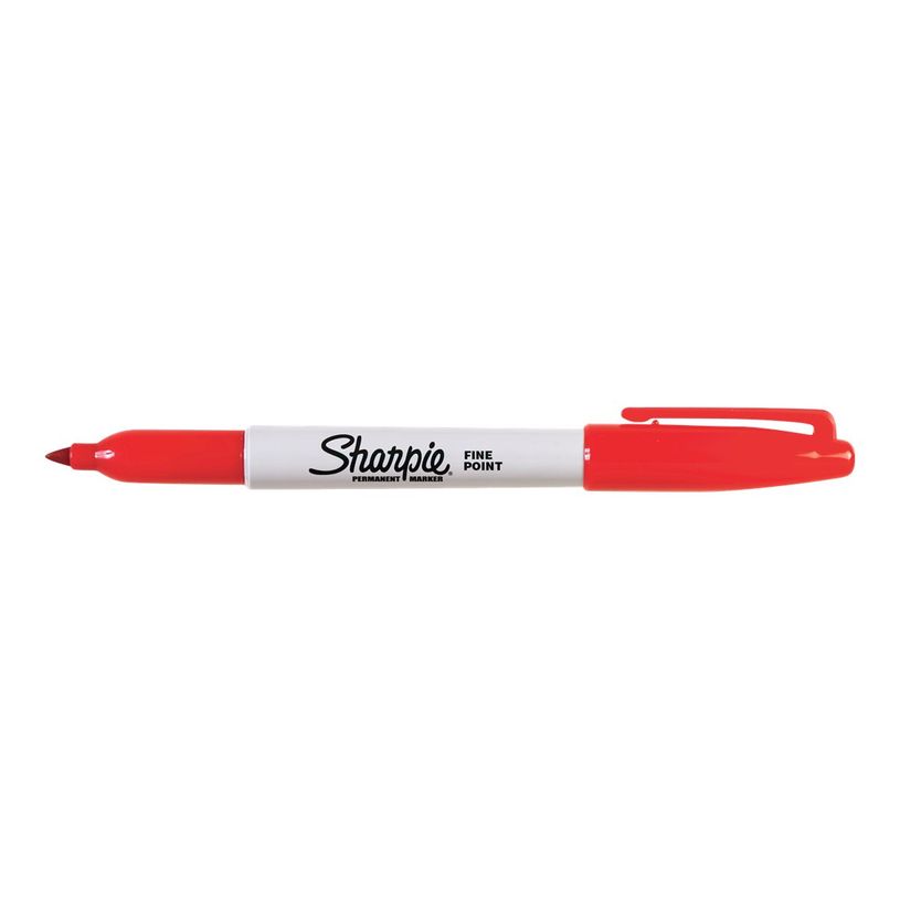 0000000001625-Sharpie - Marqueur permanent - pointe fine - rouge-P_79385291_1-0