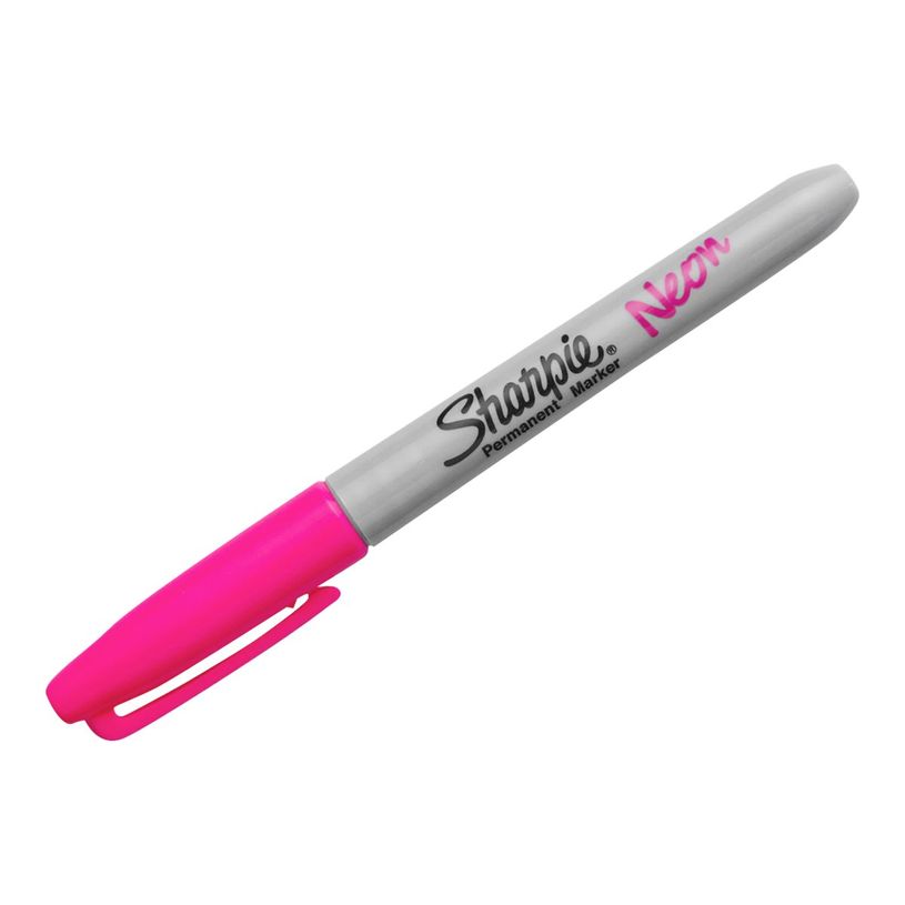 350117881130-Sharpie - Marqueur permanent - pointe fine - rose neon-P_79385293_1-0