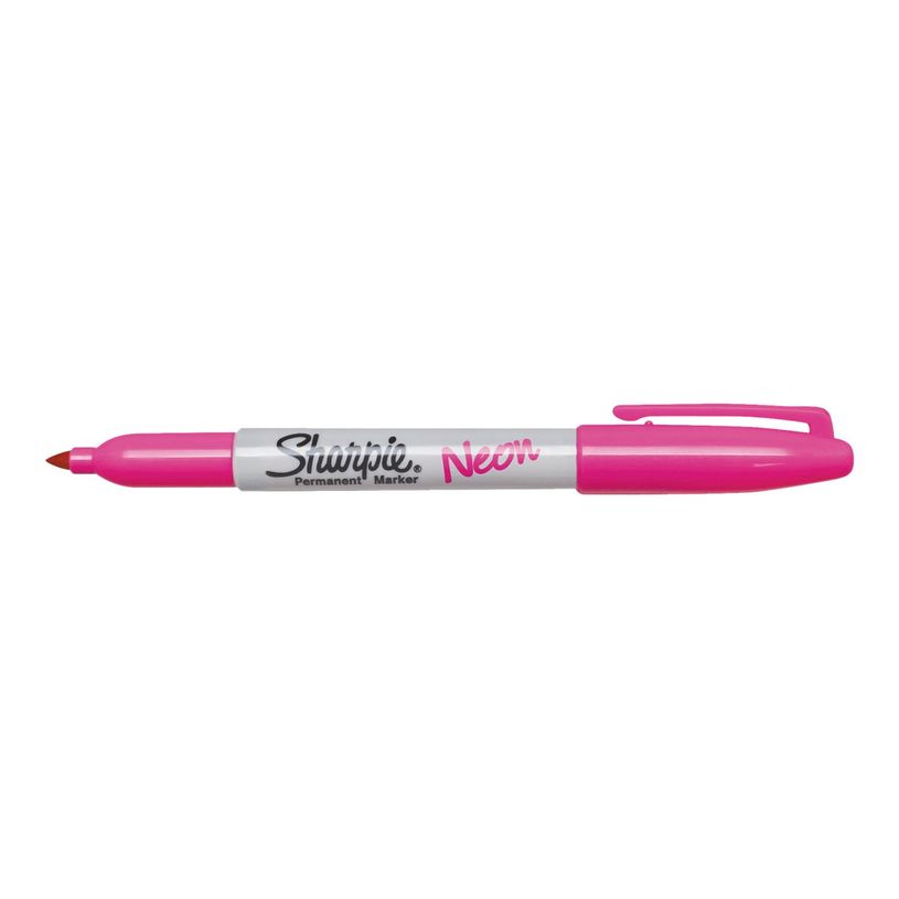 350117881130-Sharpie - Marqueur permanent - pointe fine - rose neon-P_79385293_2-1