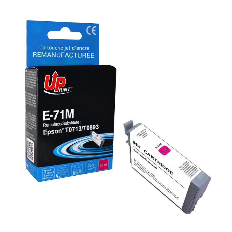 3584770888336-Cartouche remanufacturée Epson T0893 Singe / T0713 Guépard - magenta - Uprint--2