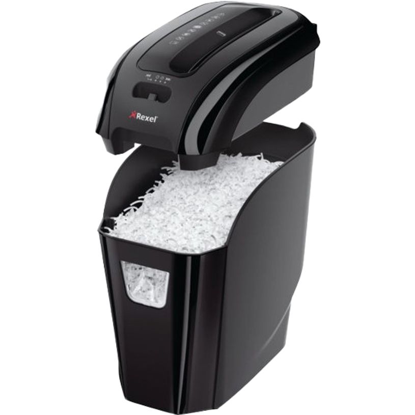 5028252388115-Rexel Prostyle+ 7 - destructeur de documents coupe croisée - 7 feuilles - Corbeille 12 lit-P_79385682_5-1