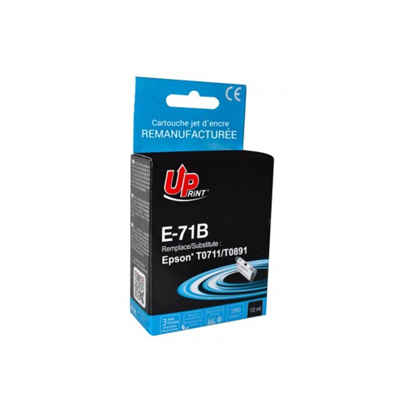 3584770888312-Cartouche remanufacturée Epson T0891 Singe / T0711 Guépard - noir - Uprint-P_79385684_3-3