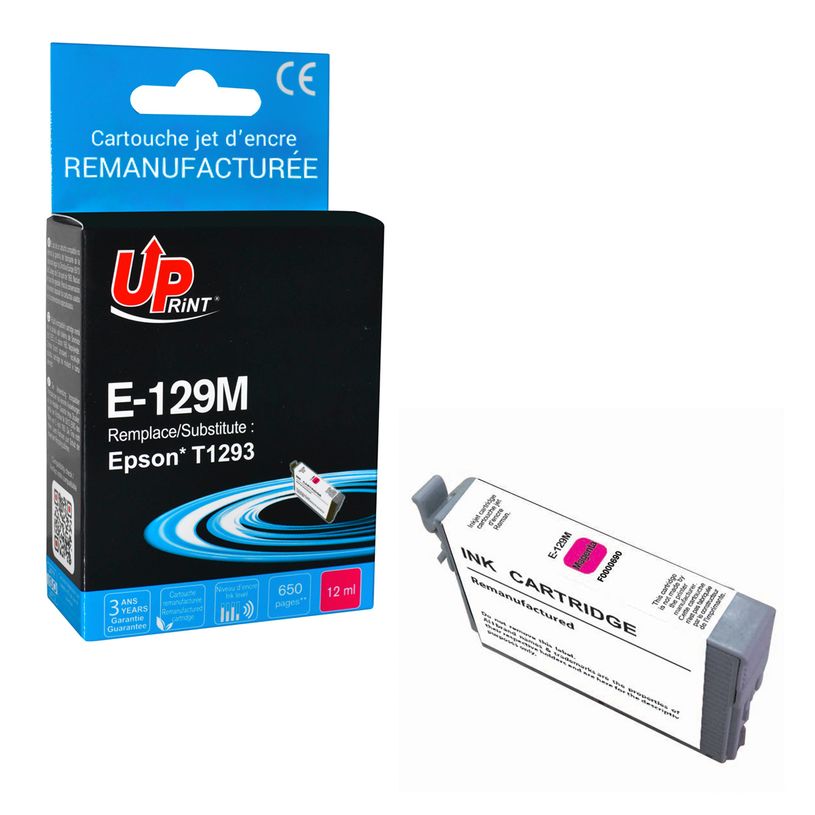 3584770888480-Cartouche remanufacturée Epson T1293 Pomme - magenta - Uprint--2