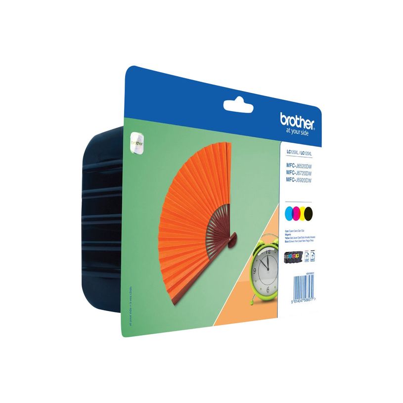 5014047566677-Brother LC125XL/LC129XL - Pack de 4 - noir, cyan, magenta, jaune - cartouche d'encre origin-P_79386136_2-1